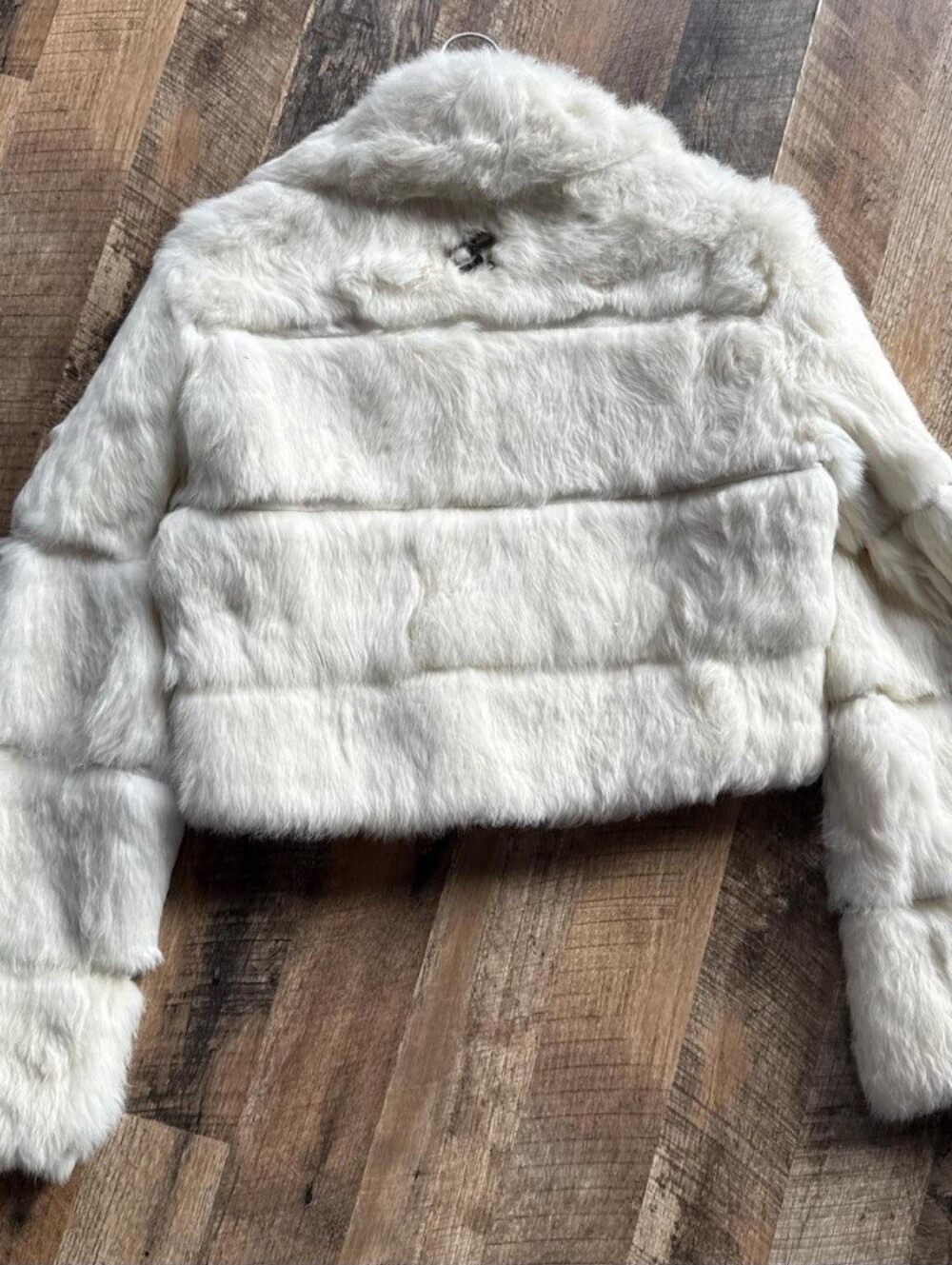 Y2K Rocawear Genuine Rabbit Fur Cropped Jacket – Size Large - Picture 5 of 5